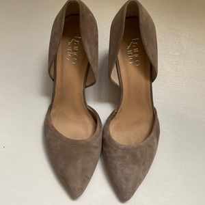 Ladies size 11 m Tan suade dress shoe